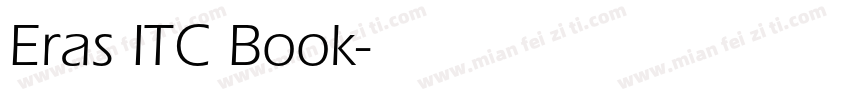 Eras ITC Book字体转换